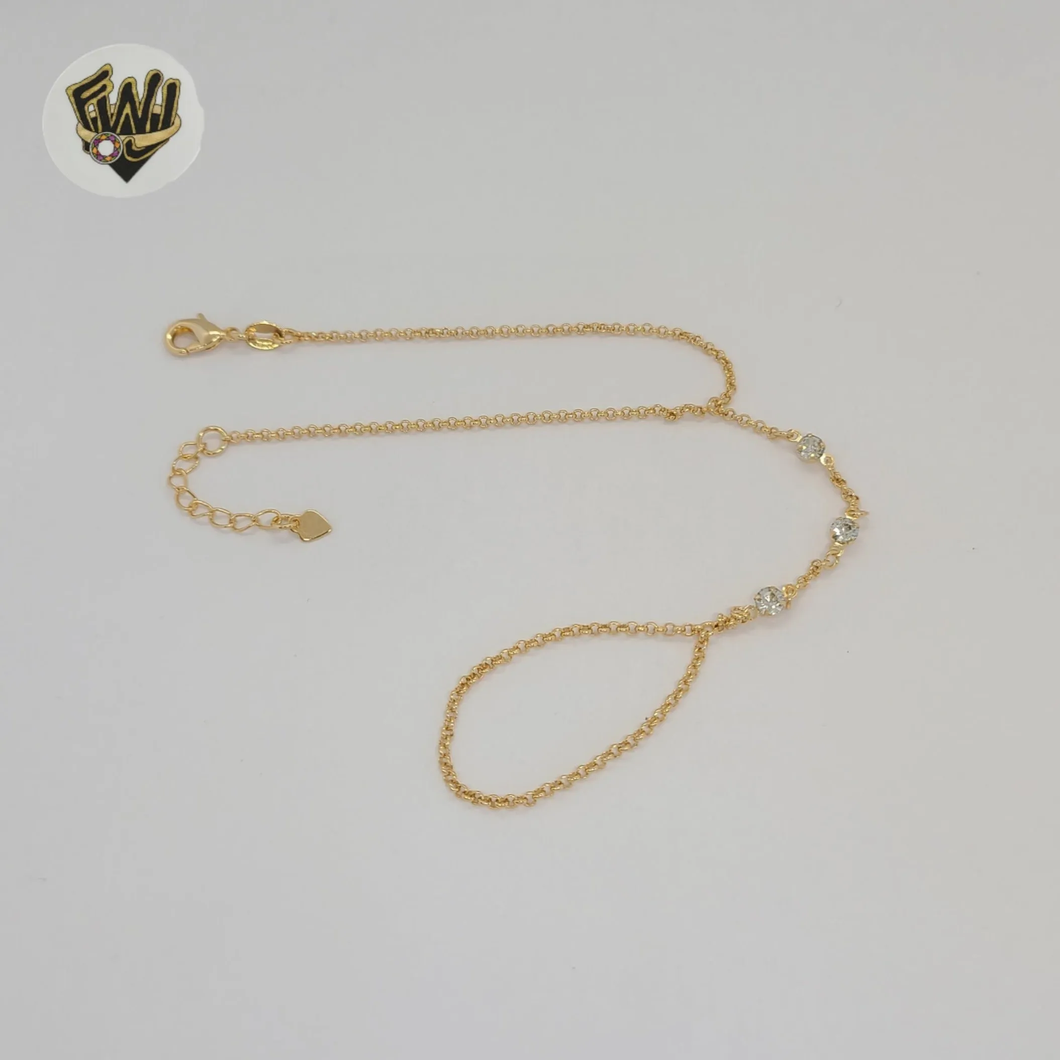 (1-0569-2) Gold Laminate - 1.5mm Hand Chain Bracelet - 7 - BGF