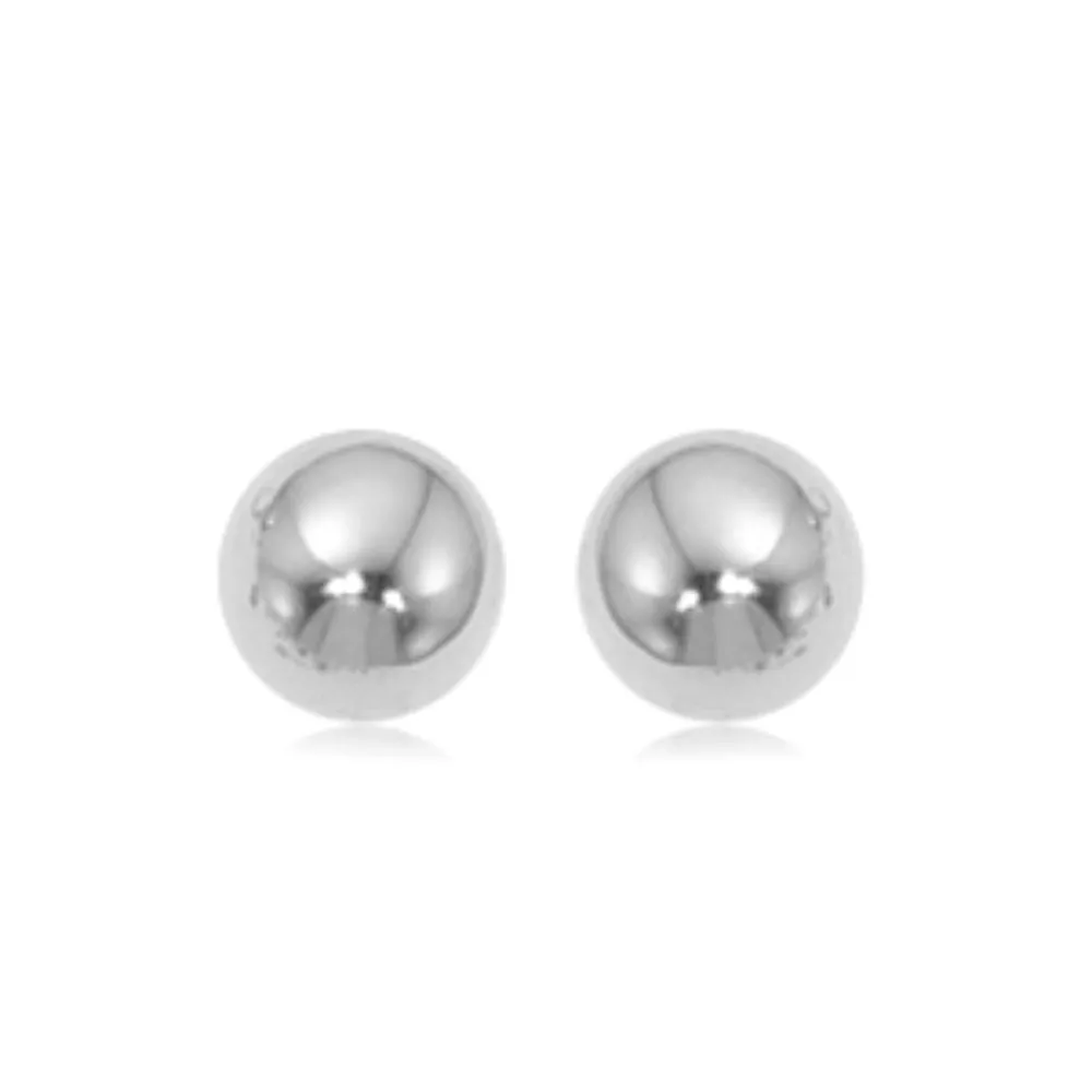 14k Gold 8mm Ball Stud Earrings