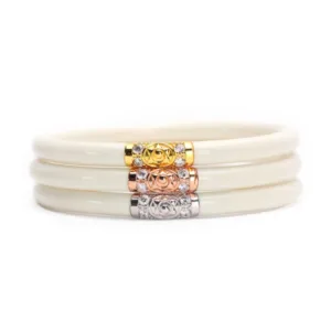 3 Kings All Weather Bangle Set of 3 - Ivory