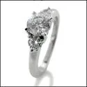 3 Stone 1 Ct Round .25 Ct each Cubic Zirconia Cz Ring