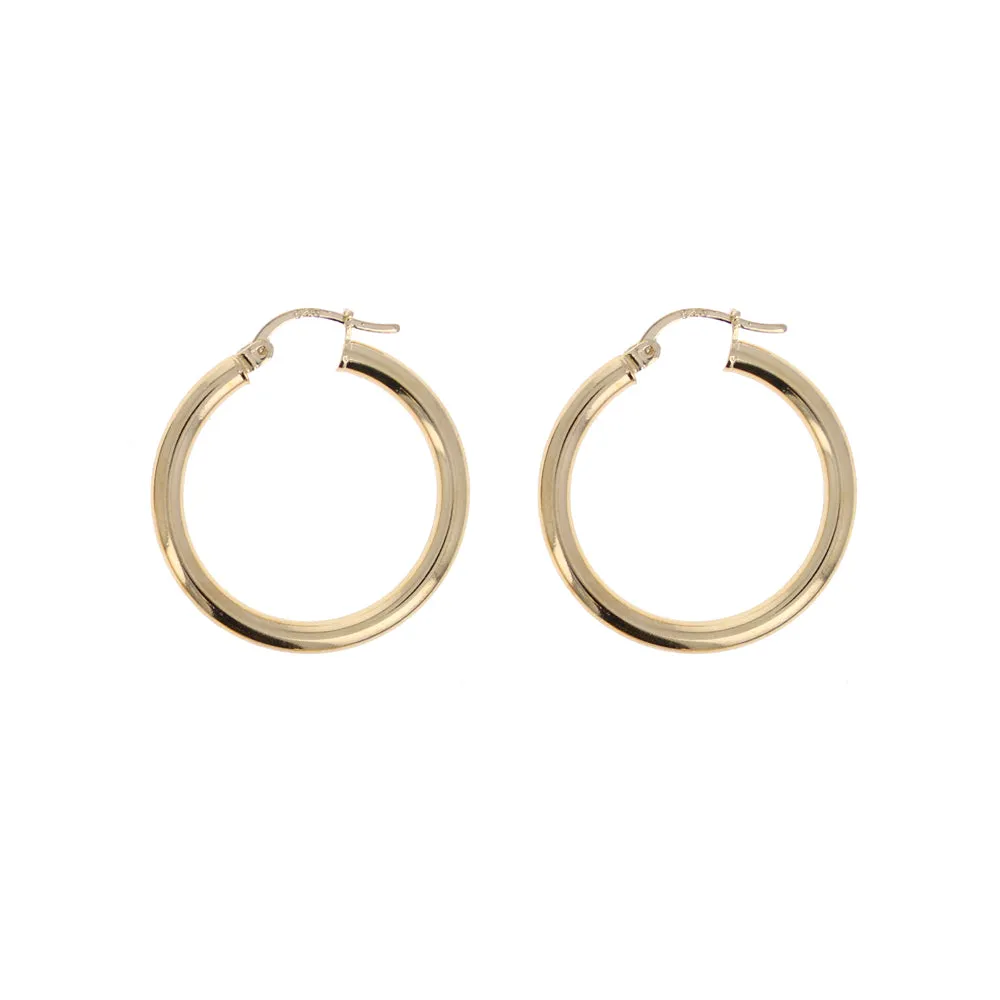 3mm Vermeil Hoops