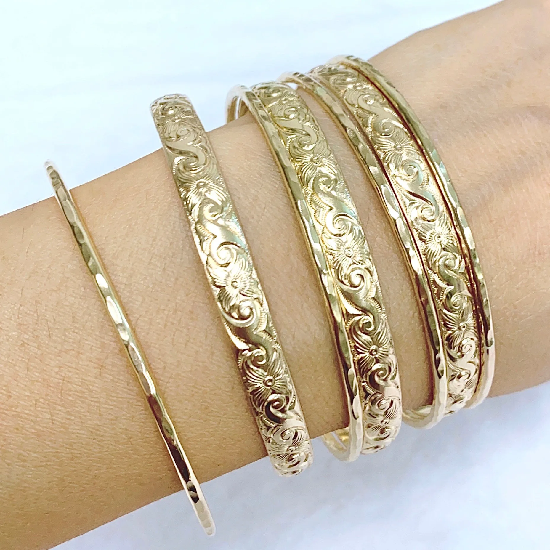 ATHENA bangle set - 6mm bangles (B484)