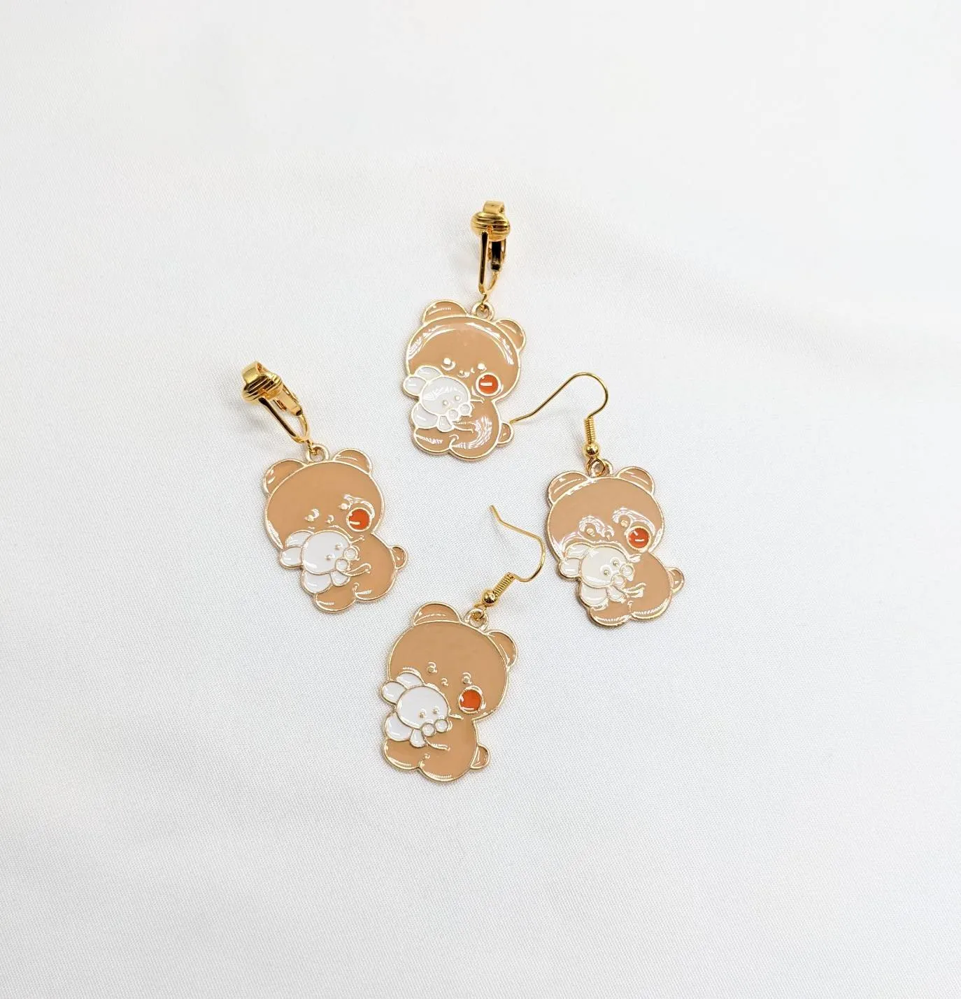 Bear and Bunny Earrings