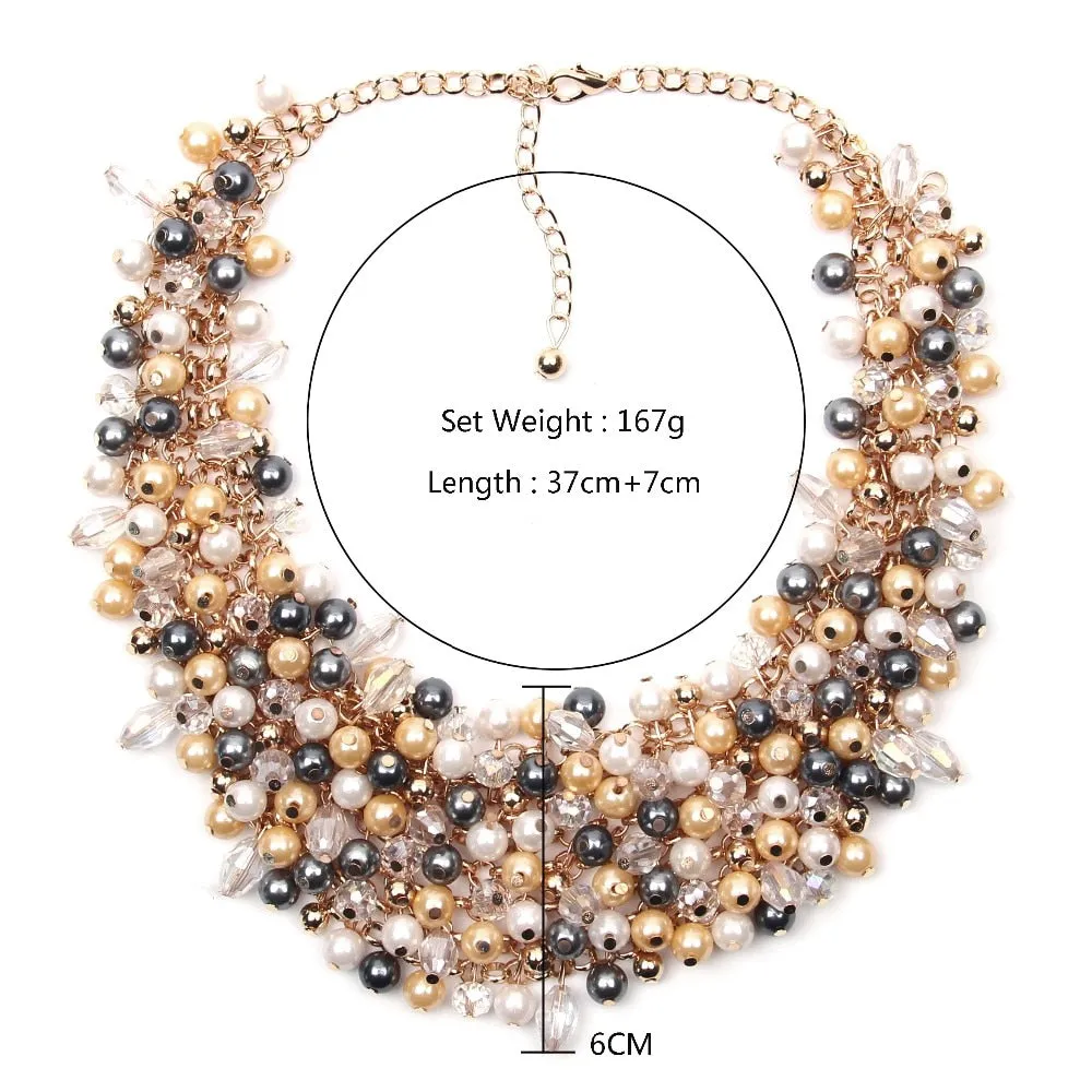 Bohemian Jewelry Statement Dress-up Necklace for Women as Party Accessories