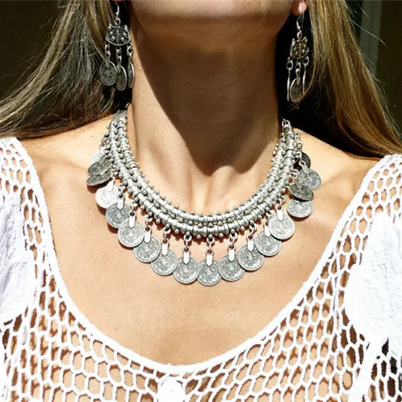 Bohemian Jewelry Statement Dress-up Necklace for Women as Party Accessories