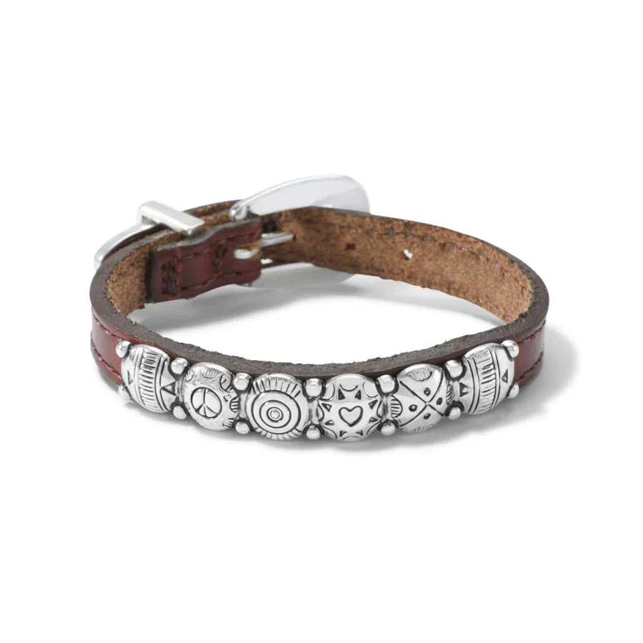 Brighton Men's Harmony Bandit Brown Bracelet