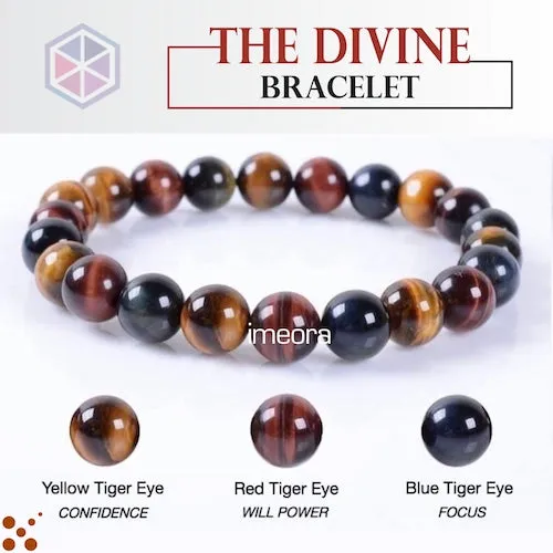 Certified Divine 8mm Natural Stone Bracelet