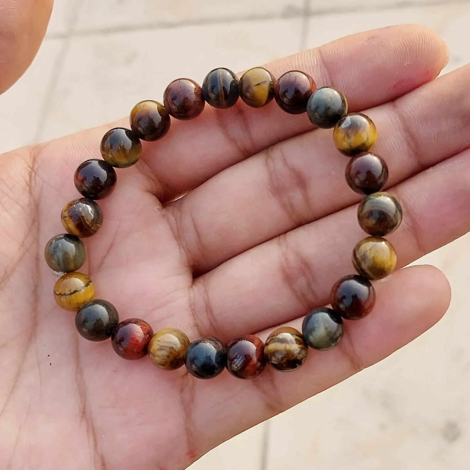 Certified Divine 8mm Natural Stone Bracelet