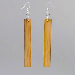 Chic Rectangle Bamboo Earrings - Sustainable Fashion