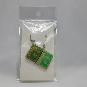 Christmas Carols Book Earrings