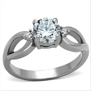 CJG2107 Stainless Steel AAA Grade CZ Ring