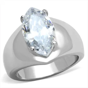 CJG2713 Radiant Marquise Crystal Stainless Steel Ring