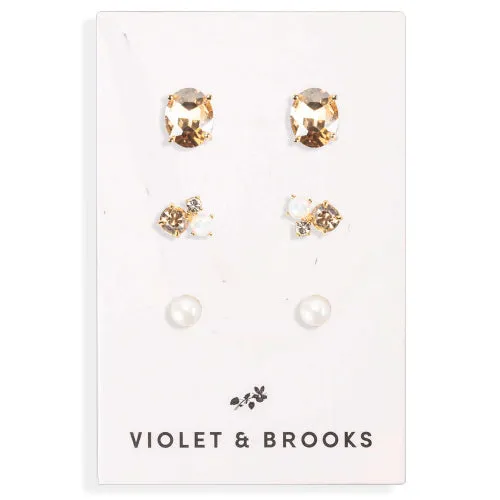 Cleo Boxed Earring Trio