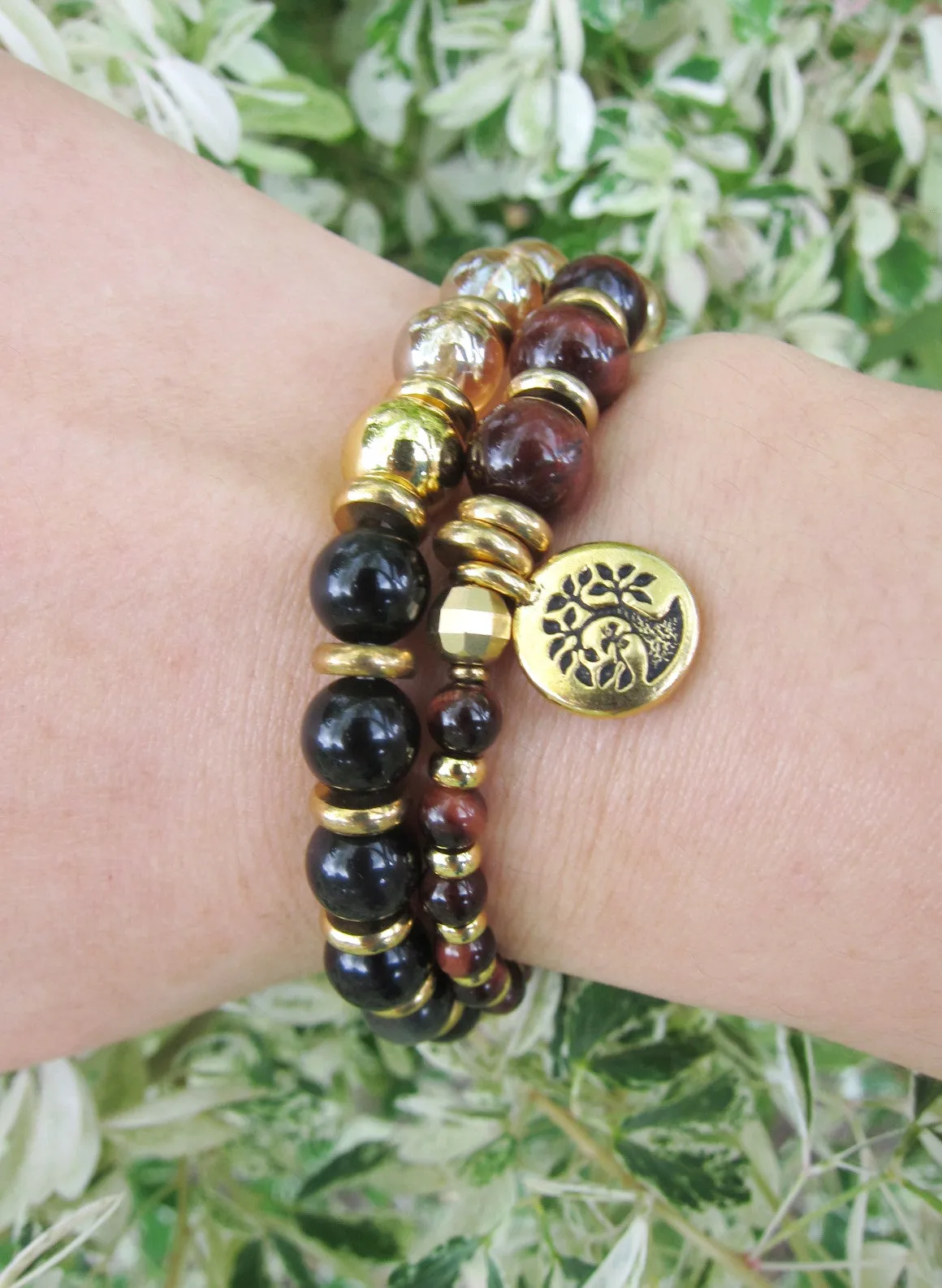 Confidence, Calming   Protection Mala Bracelet