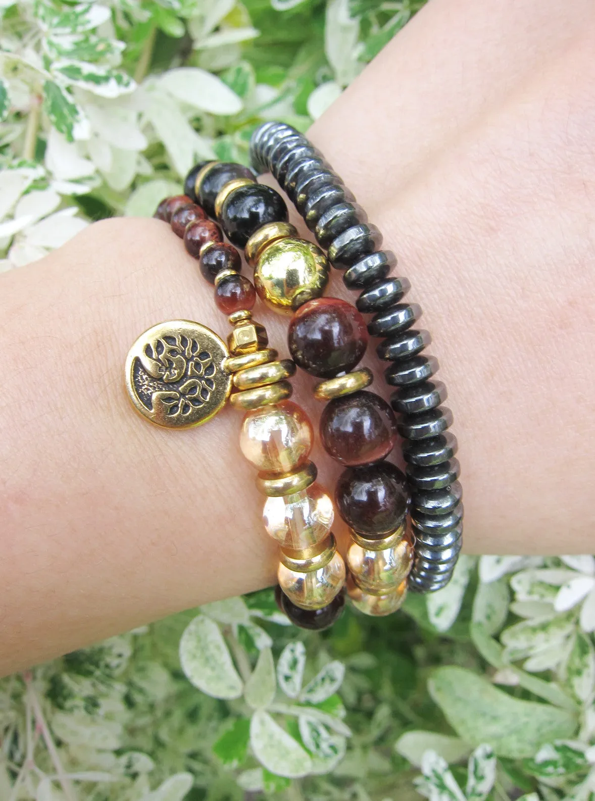 Confidence, Calming   Protection Mala Bracelet