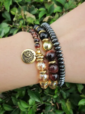 Confidence, Calming   Protection Mala Bracelet