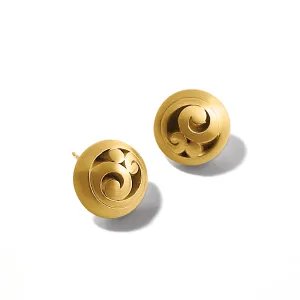 Contempo Post Earrings in Gold by Brighton