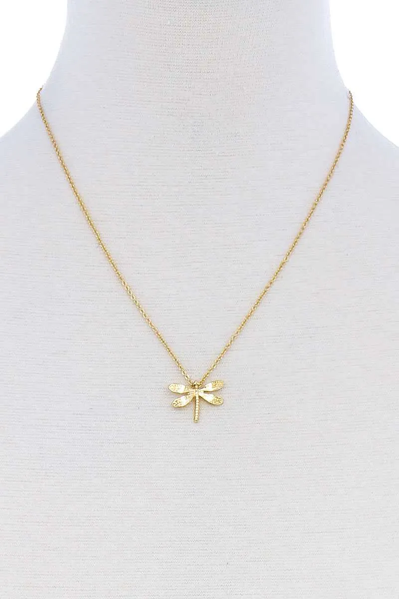 Cute Dragonfly Pendant Modern Necklace