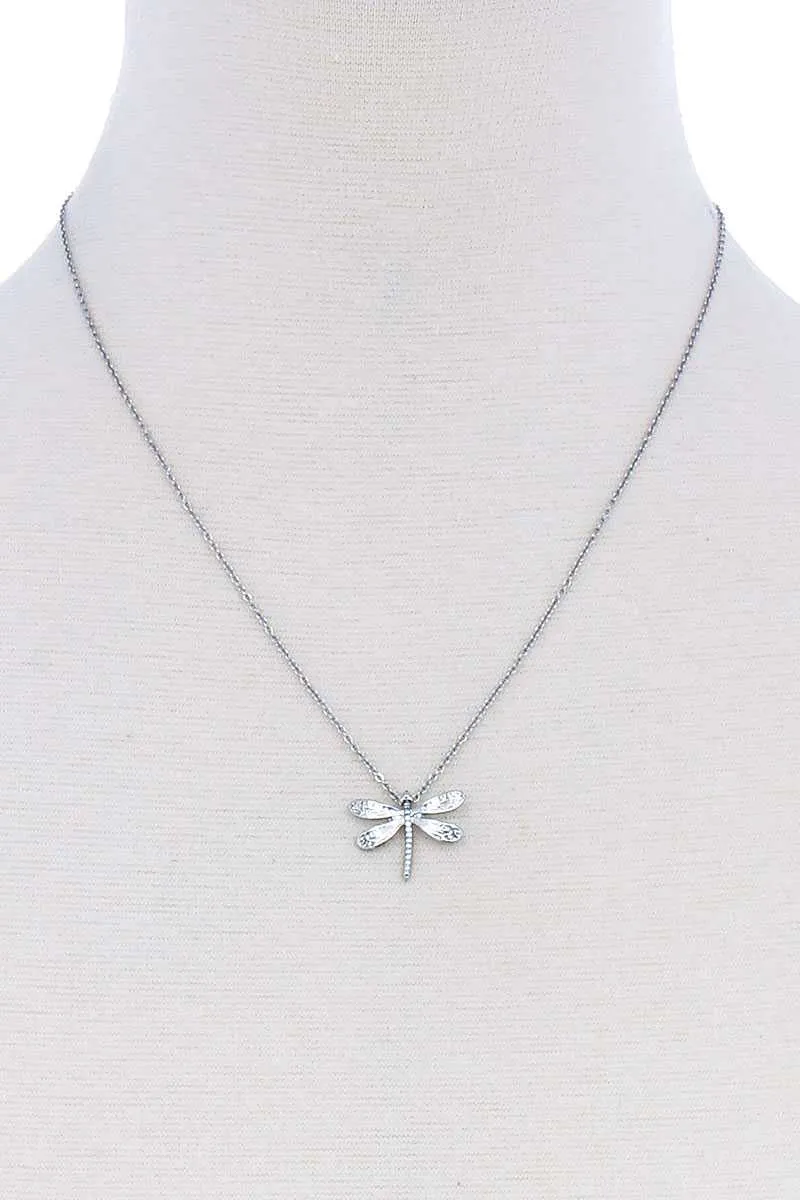 Cute Dragonfly Pendant Modern Necklace