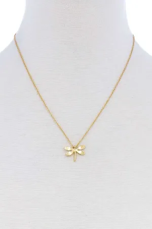 Cute Dragonfly Pendant Modern Necklace