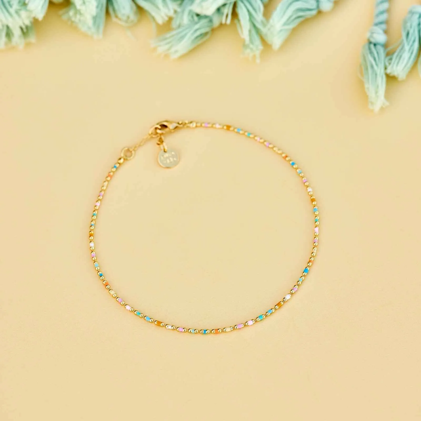 Dainty Enamel Chain Anklet