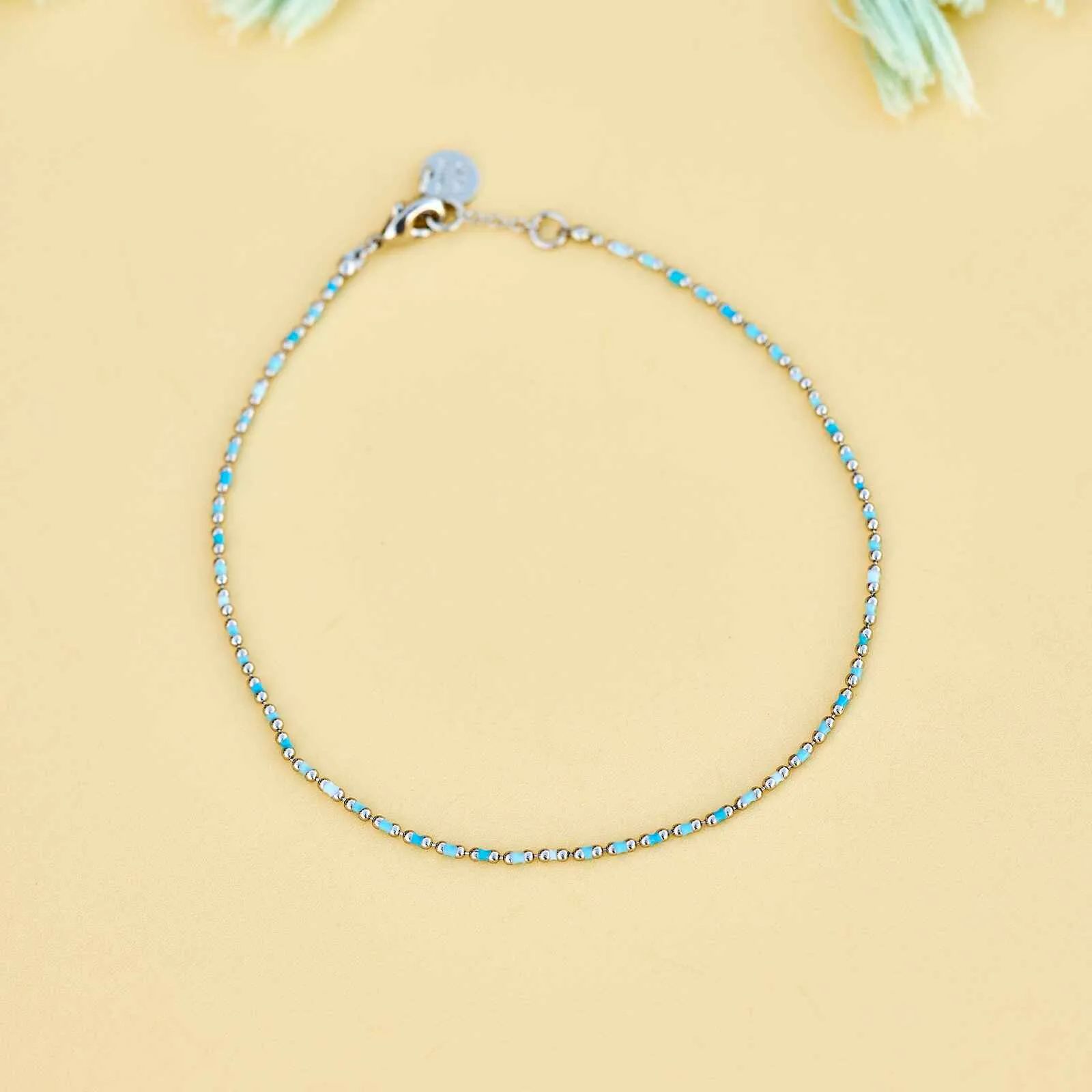 Dainty Enamel Chain Anklet