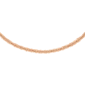 Daniel Wellington Elan Twisted Chain Necklace Long Rose Gold