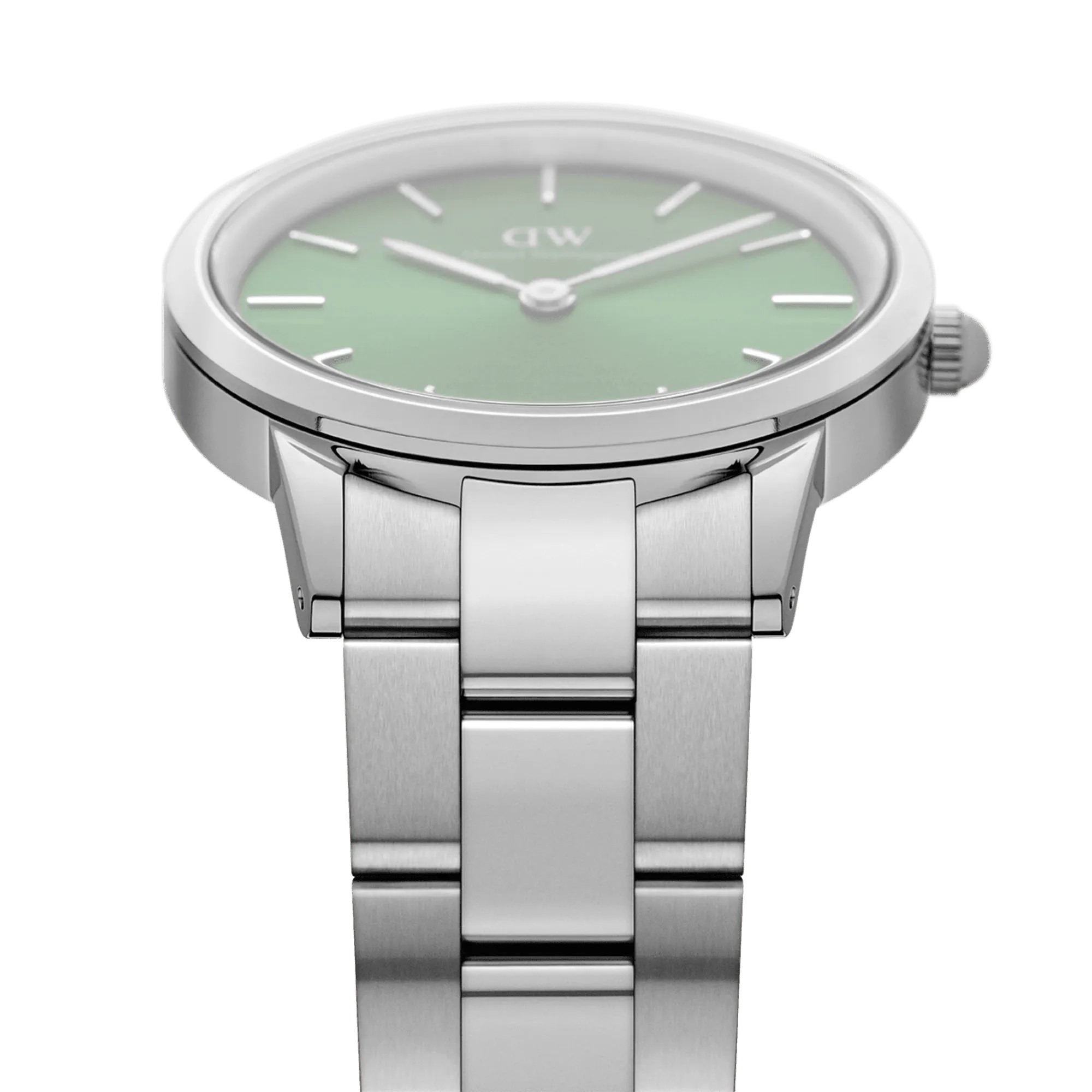 Daniel Wellington Iconic Link Emerald 40 Silver & Green Watch