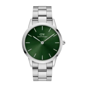 Daniel Wellington Iconic Link Emerald 40 Silver & Green Watch