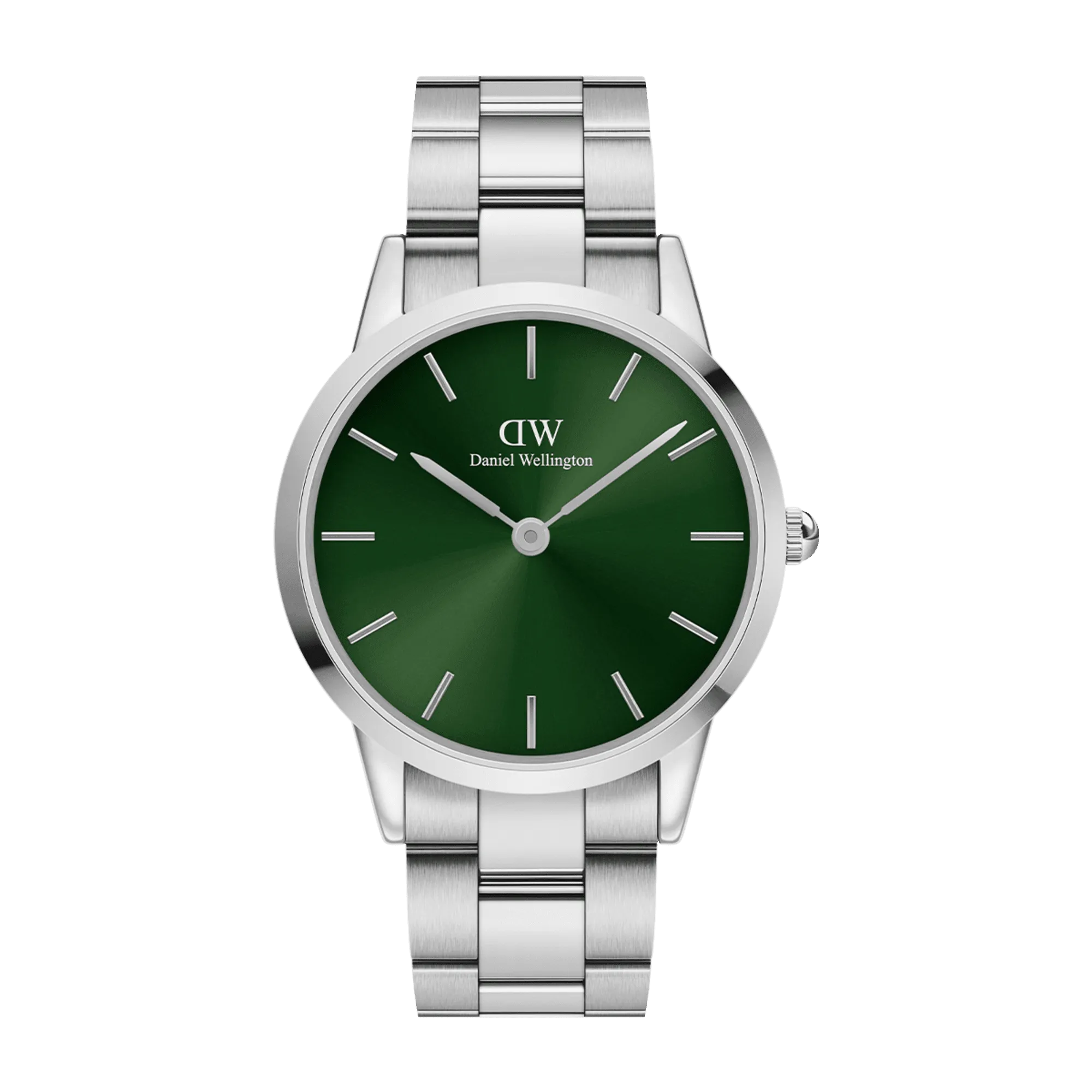 Daniel Wellington Iconic Link Emerald 40 Silver & Green Watch