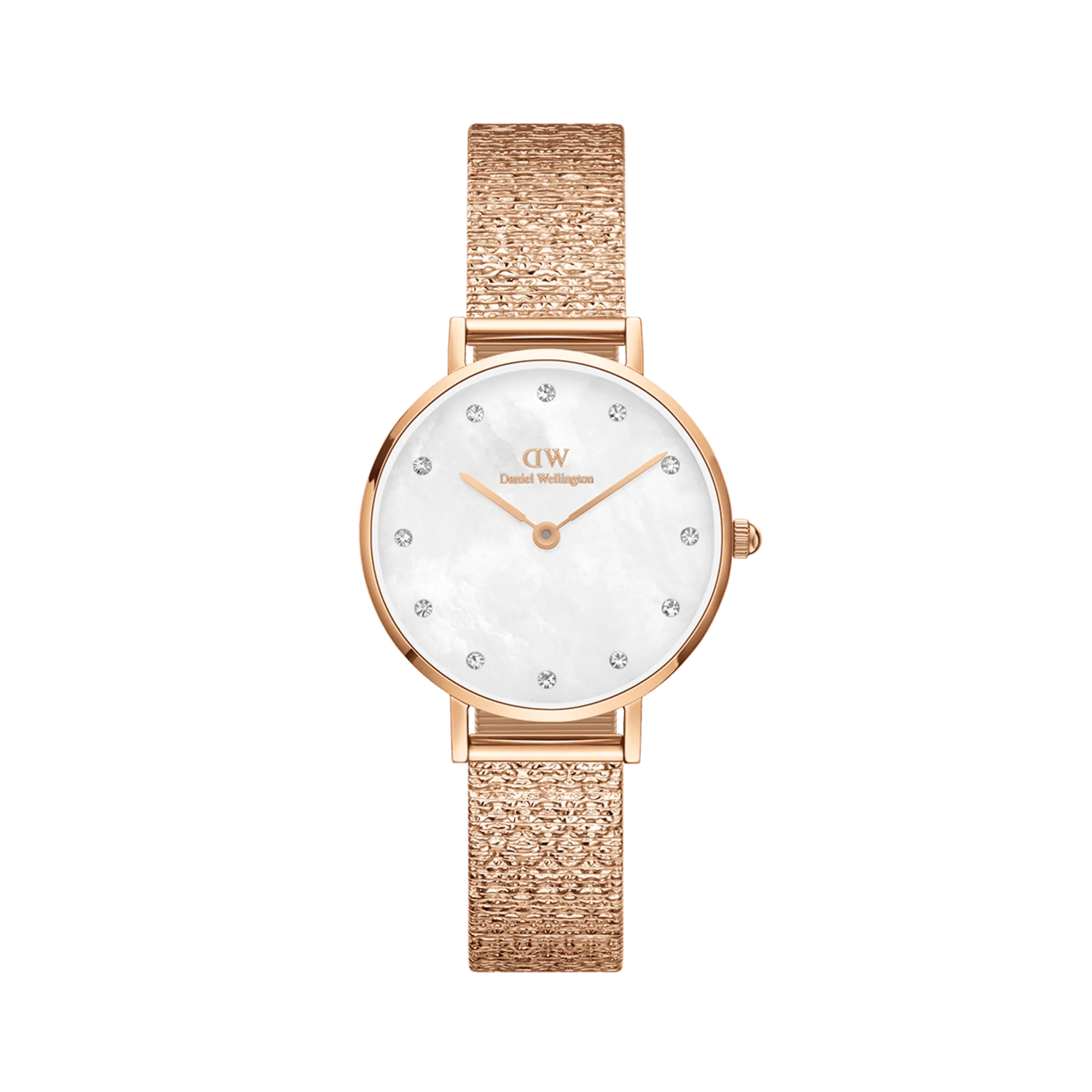 Daniel Wellington Petite 28 Lumine Rose Gold Mother of Pearl White Watch