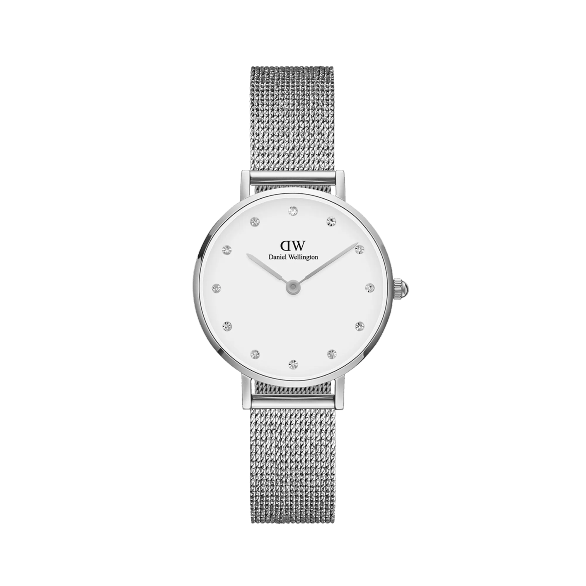 Daniel Wellington Petite 28 Pressed Sterling Lumine Silver & White Watch