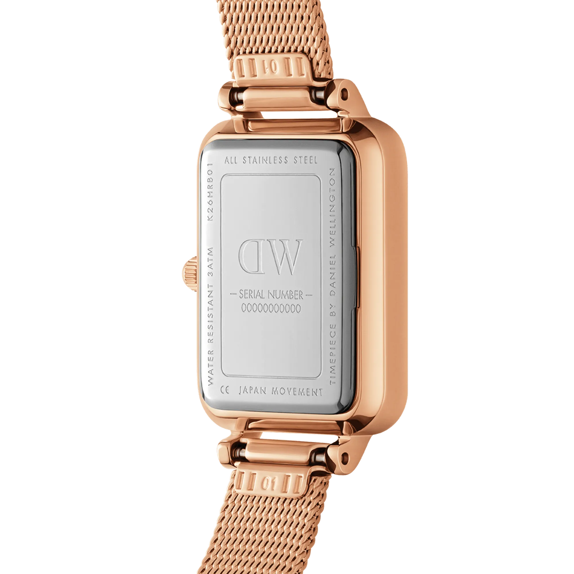 Daniel Wellington Quadro 20X26 Unitone Rose Gold Watch