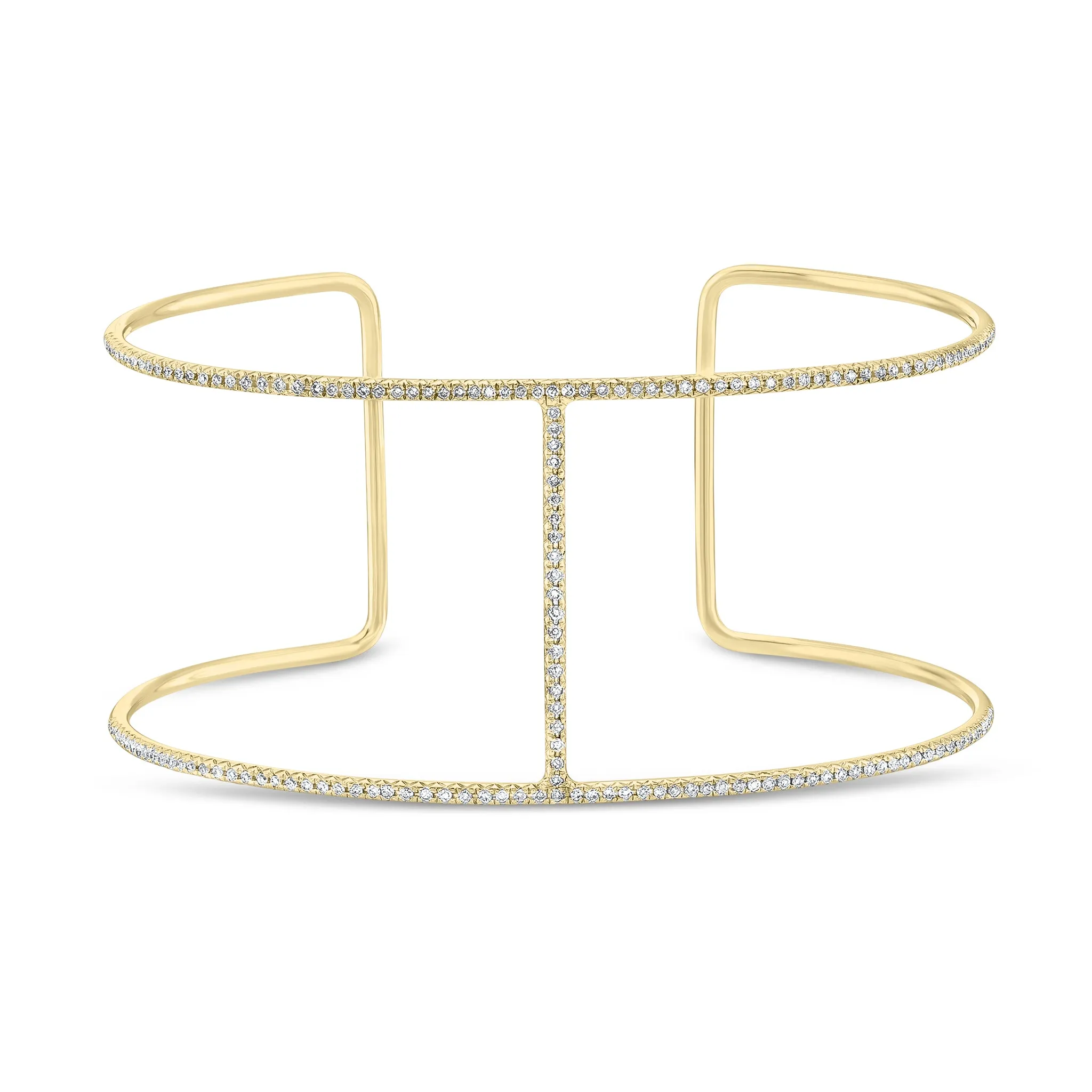 Diamond Bar Cuff Bracelet