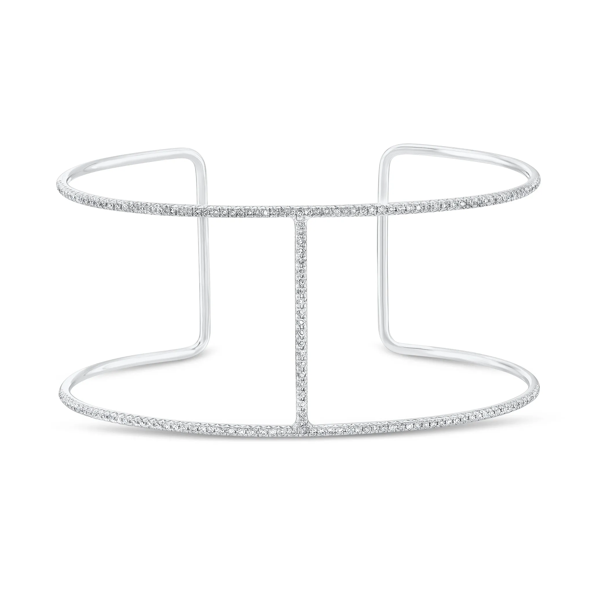 Diamond Bar Cuff Bracelet