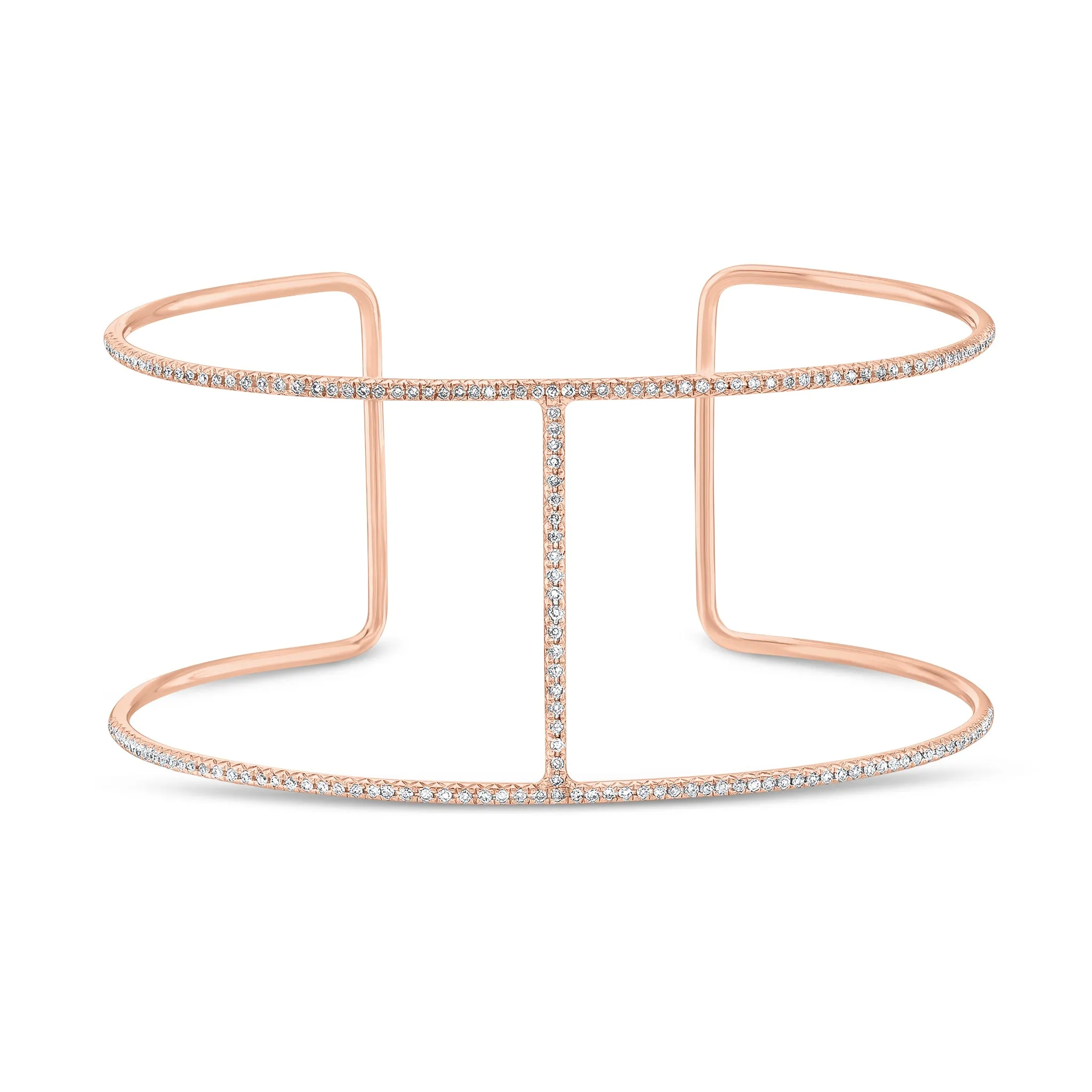 Diamond Bar Cuff Bracelet