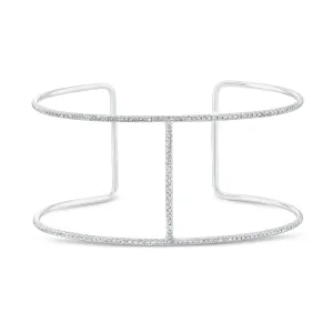 Diamond Bar Cuff Bracelet