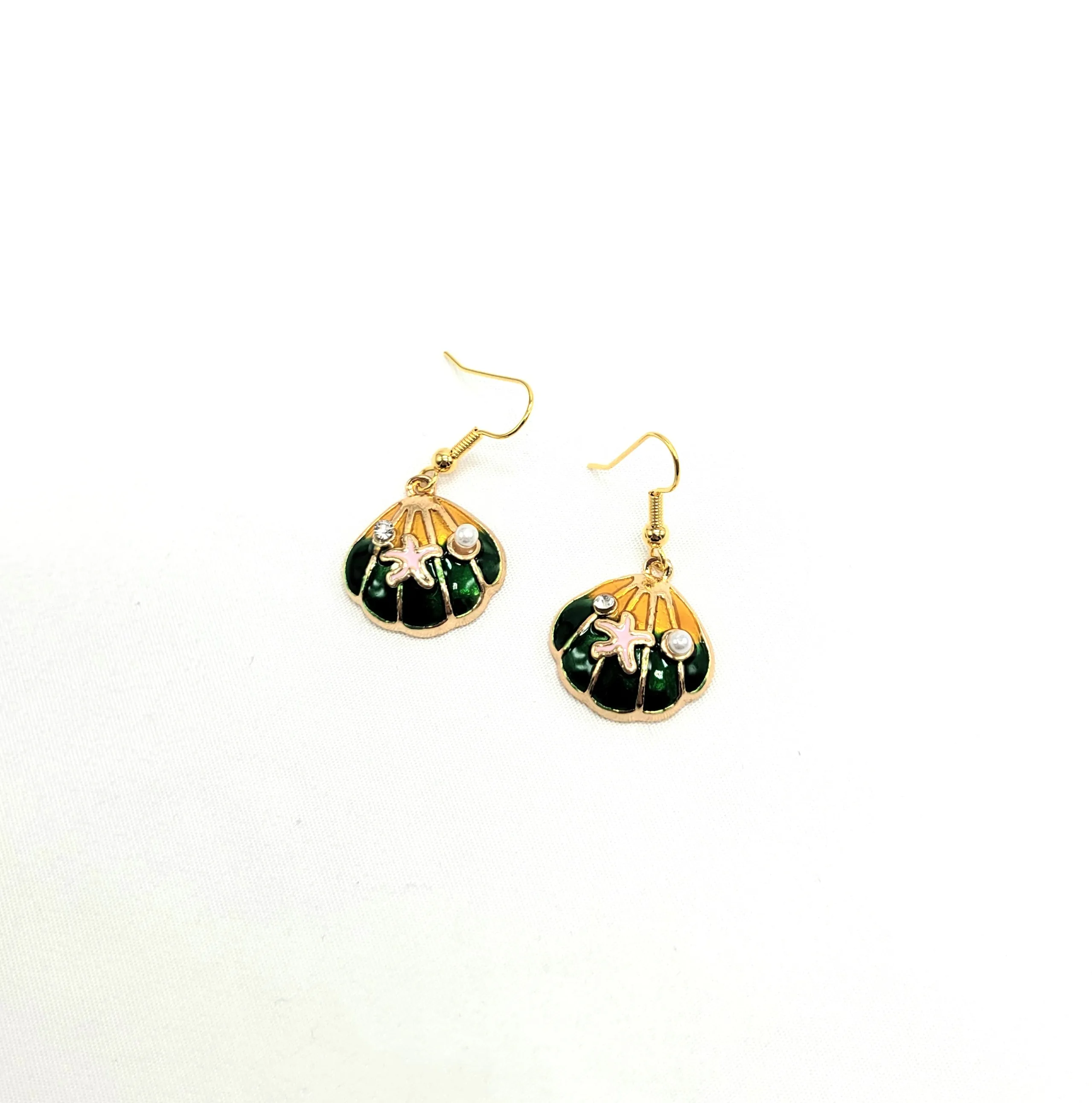 Enamel Seashells Earrings