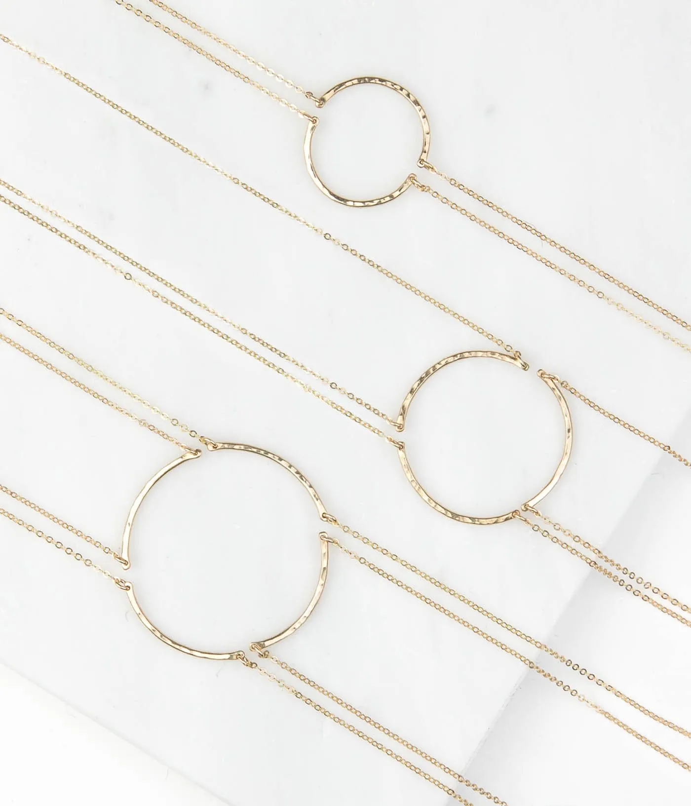 Endless Circle Friendship Necklace Sets