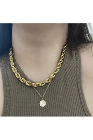 Esme Thick Rope Chain Necklace