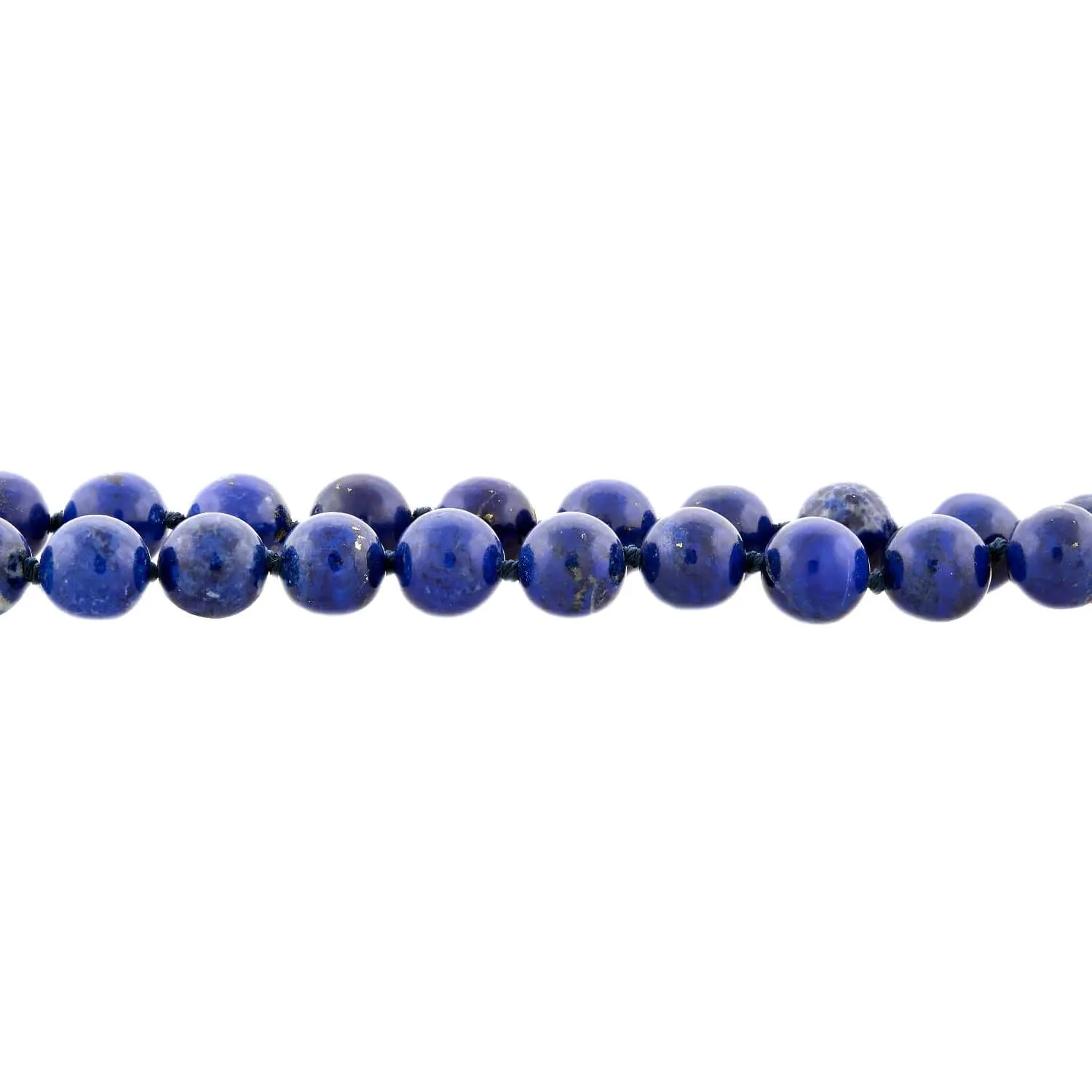 Estate Gold Filled Lapis Bead Necklace 24"