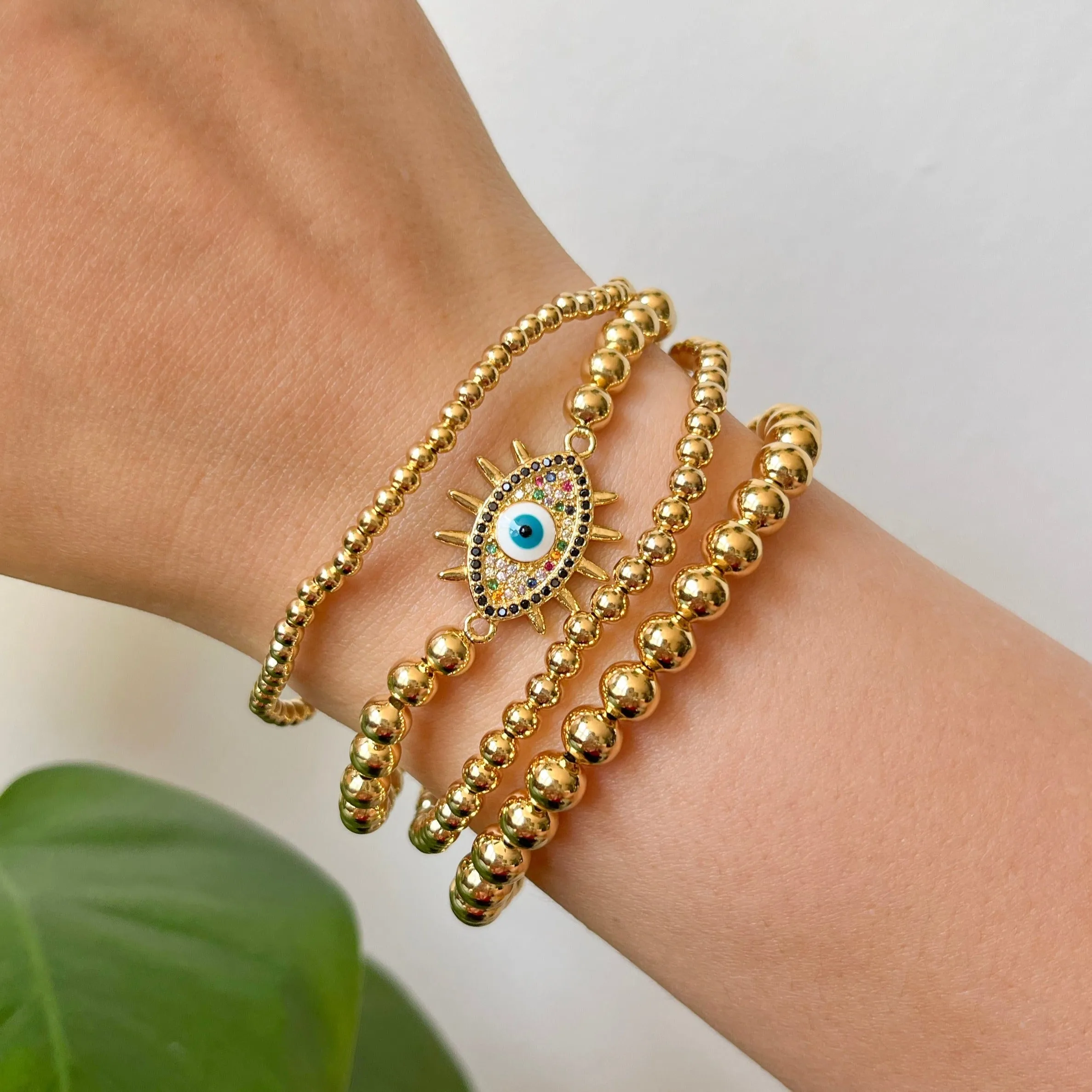 Evil Eye Bracelet Set