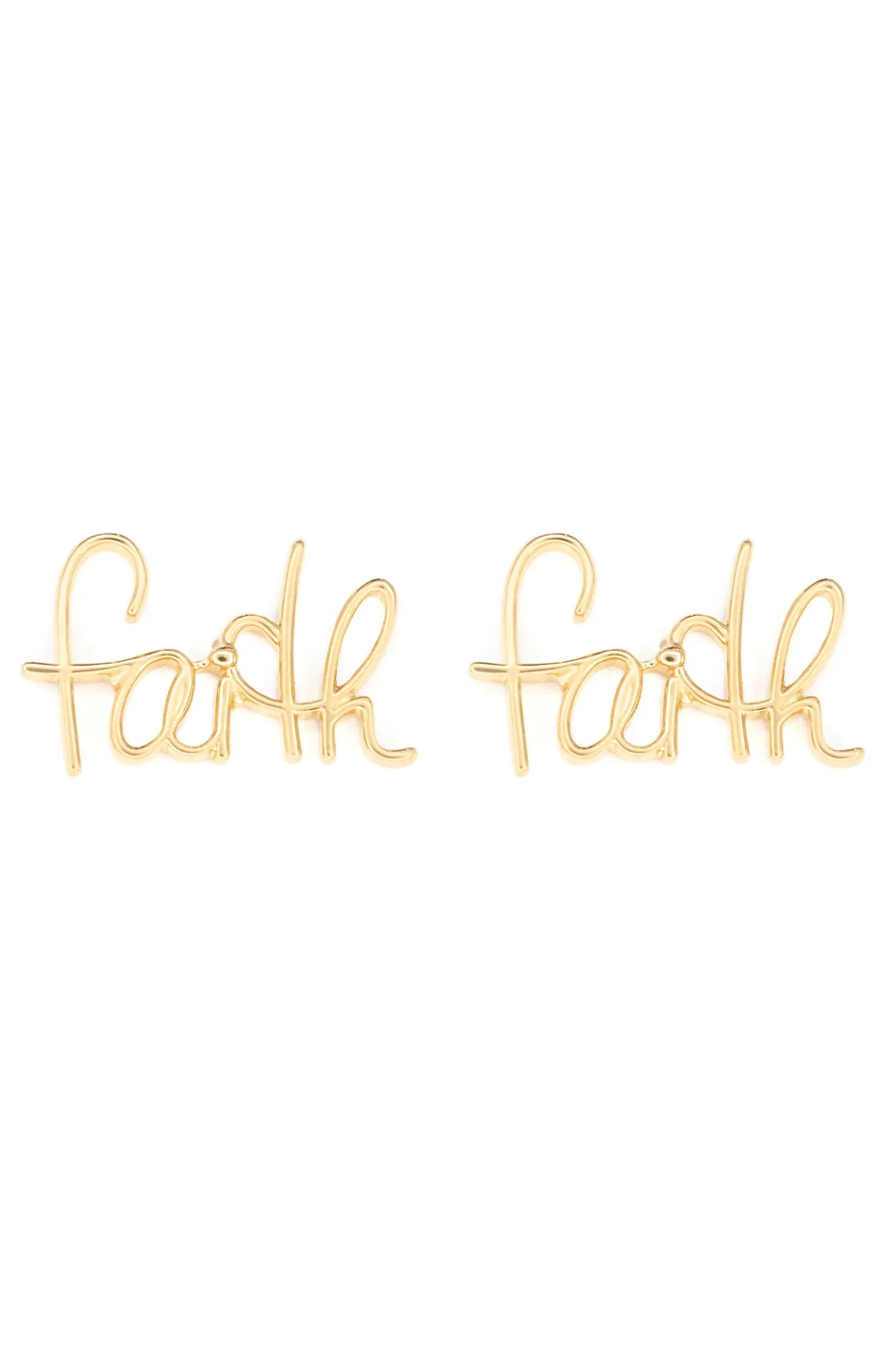 Faith Nameplate Studs