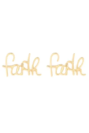 Faith Nameplate Studs