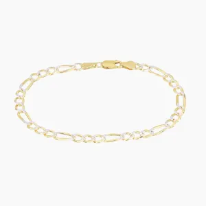 Figaro Unisex Bracelet (Gold)