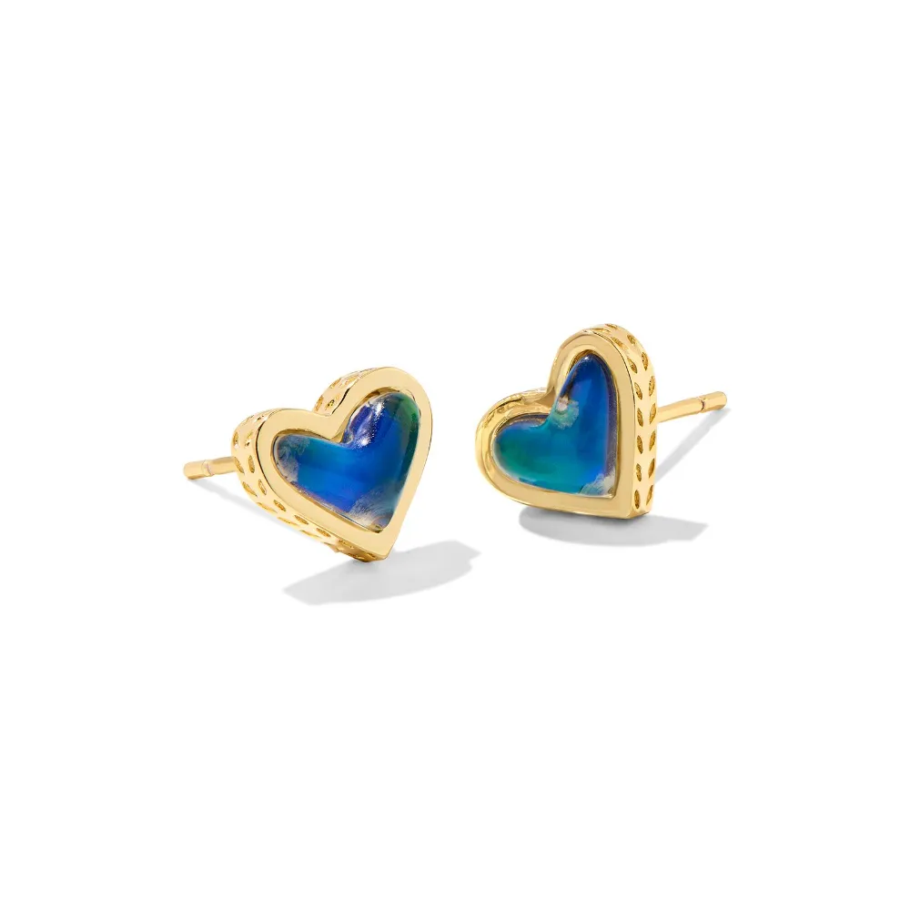 Framed Ari Heart Stud Earrings