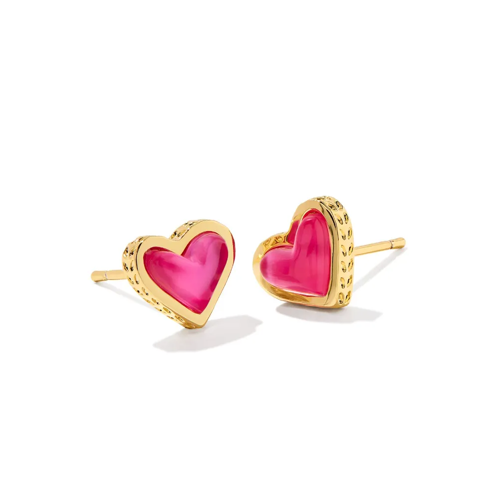 Framed Ari Heart Stud Earrings