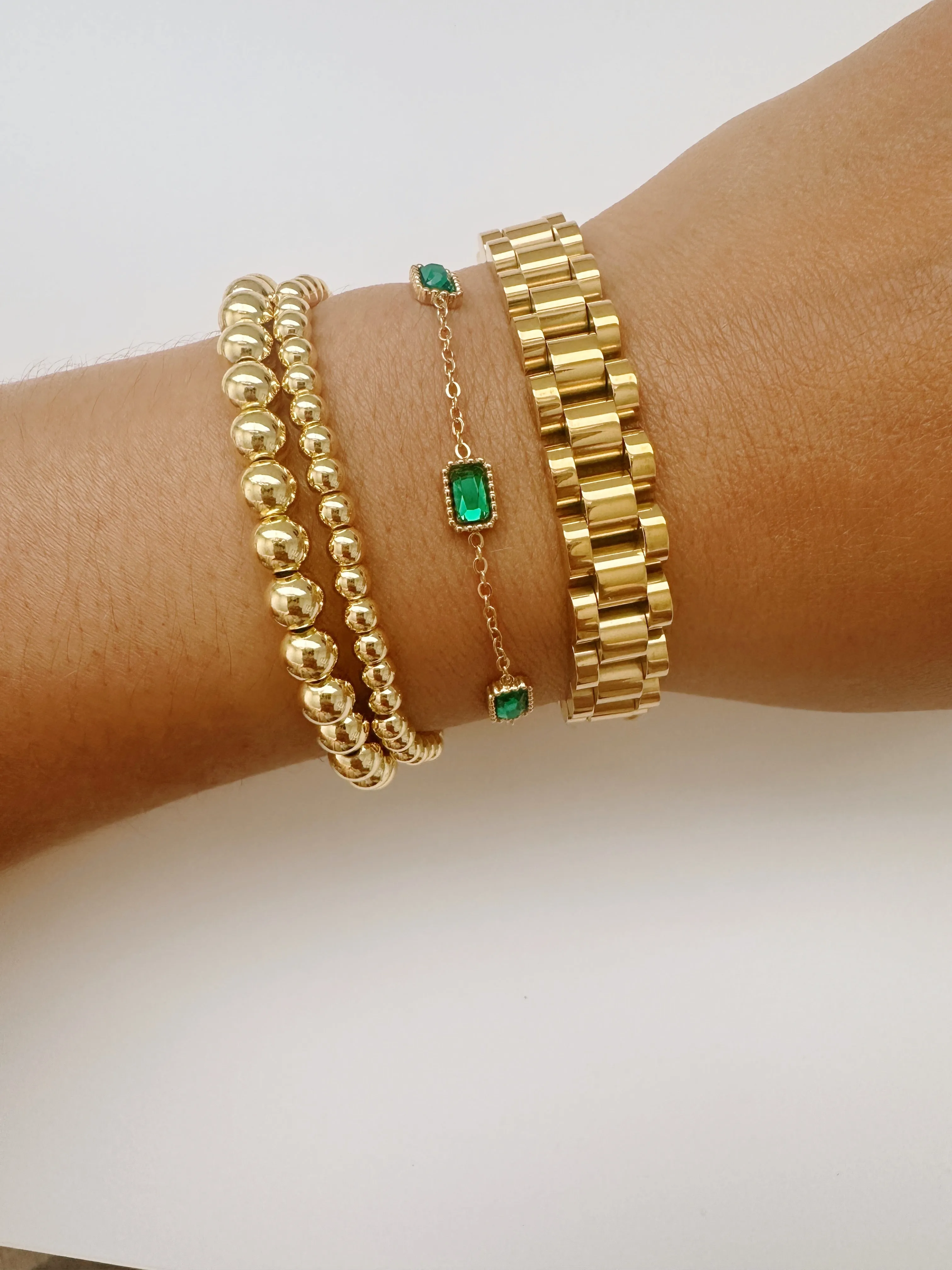 Gold Beaded Bracelet