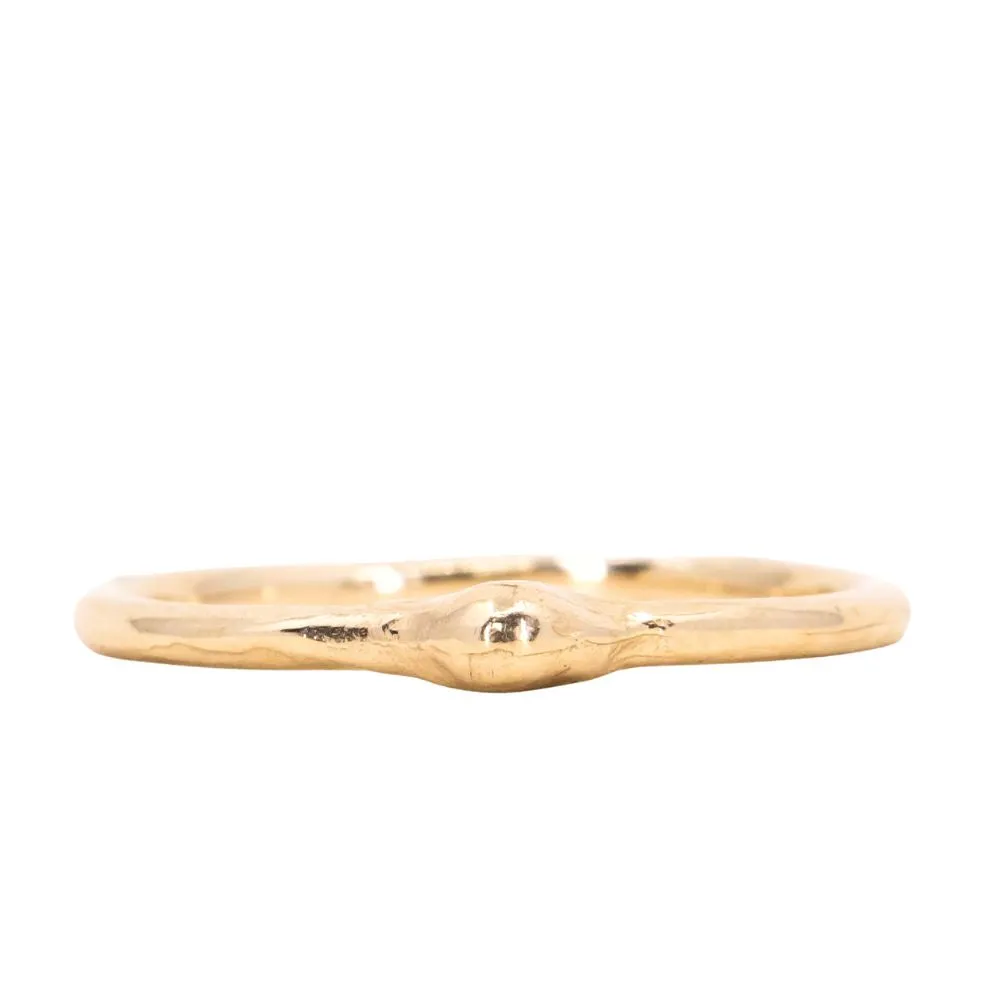 Gold Dewdrop Stacking Rings