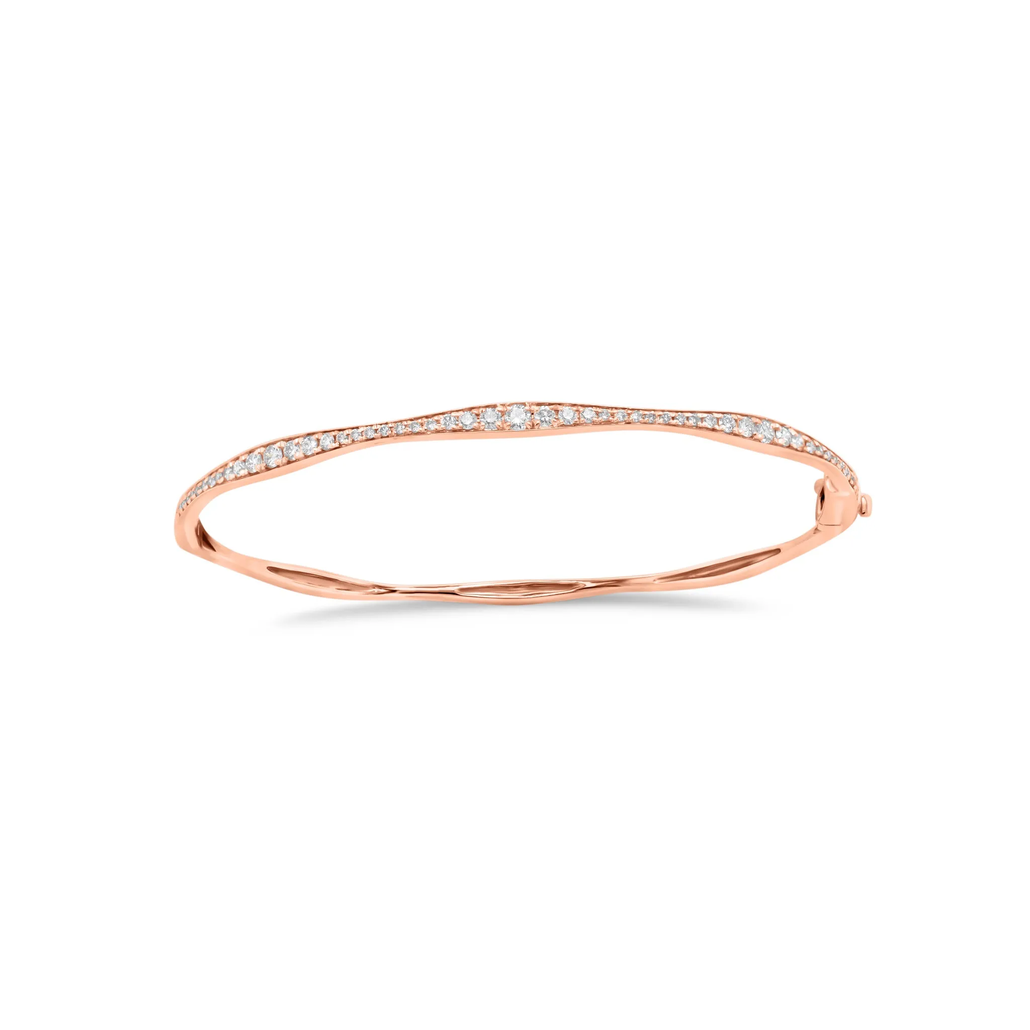 Graduated Diamond Bangle Bracelet